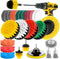 30 Piece Drill Brush Attachments Set, Scrub Pads & Sponge & Wire Brush for Drill, Power Scrubber Brush Kit