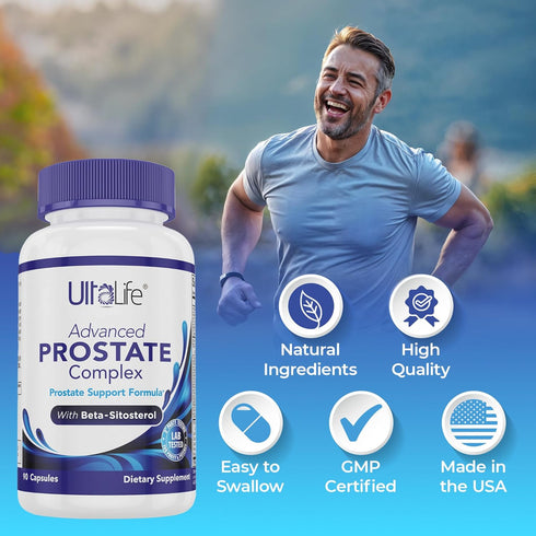 Advanced Saw Palmetto Prostate Supplement for Men, 90 Capsules for Urinary Comfort & Prostate Health