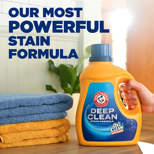 HAMMER 32 Count, 32 ARM & Deep Clean Stain Formula Laundry Detergent Power Paks, Sparkling Clean Scent, Loads