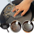 2Pack Cast Iron Scrubber - Stainless Steel Chain Mail Scrubber for Dutch Oven, Carbon Steel Wok, Grill Pan Cleaning Tool
