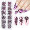 Makartt Dark Purple Rhinestone Nail Charms, Flatback Round Amethyst Crystal Glass Jewels for DIY Nail Art Supplies