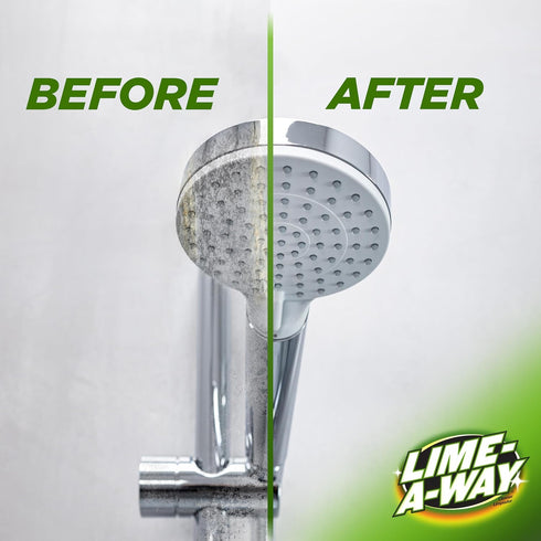 Lime-A-Way 32 oz Hard Water Stain Remover Spray, Removes Lime, Calcium & Rust in Seconds, Bathroom Cleaner, fl