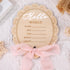 Whaline Baby Birth Announcement Sign Wooden Newborn Welcome Board Milestone Card for