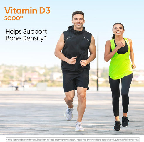 Doctor's Best Vitamin D3, 5,000 IU, 360 Count, Non-GMO, Gluten-Free, for Healthy Bones, Teeth, Heart & Immune Support