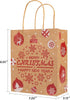 Kiddokids 48 7" 8.65" 3.15", 48 Packaging, Christmas Gift Bags x x Kraft Holiday Wrapping with Tissue Papers, Gift Tags