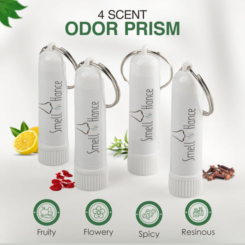 SmellHance 4 Pack Set-Anosmia Smell Training Kit for Loss of Smell- Aromatherapy-Inhaler