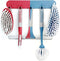 Scrub Brush Set of 6 pcs - Red or Blue Randomly Color,