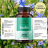 HERBAMAMA Inulin Powder Capsules 1200mg - Digestive Support & Gut Cleanse with Vegan Chicory Root Powder, 100 Caps