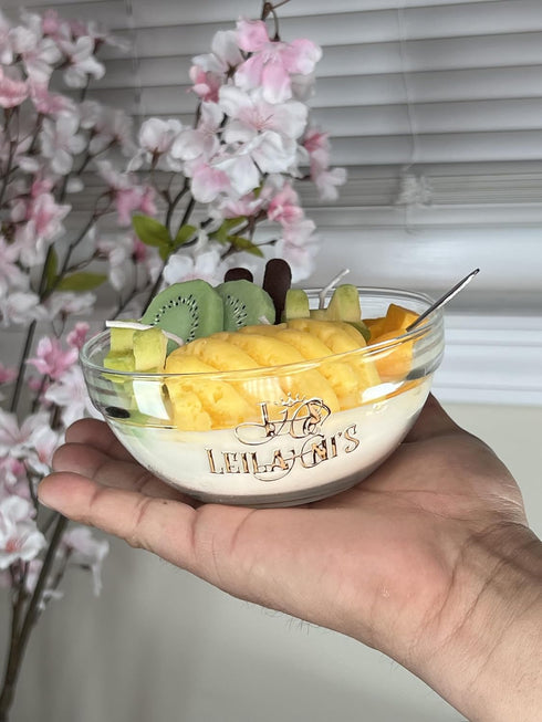 Leilanis Beauty Leilanis Aromathic Tropical Candls (Fruit Yogurt with a Pineapple Fragance and Snow Pear)