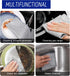 Holyenten 20PCS Non-Scratch Steel Scrubber Pads, Dual-Sided Wire Dishcloths for Wet/Dry Cleaning, Metal Scrubbers