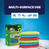 SCRUBIT Multi-Purpose Scouring Pad, Non-Scratch Cleaning Sponges for Kitchen, Bathroom, 6 Pack Dish Sponge