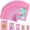 JETMORE 100 PCS Mylar Bags: Pink Holographic Smell Proof Resealable Bags for Small Business, 2.8x3.9in Foil Pouch Bags
