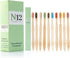 N12 Family-Friendly Pack of 10 Bamboo Toothbrushes, Multicolored BPA-Free Bristol, Eco-Friendly, Biodegradable Oral Care