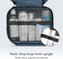 Maliton Large Toiletry Bag for Men & Women, Waterproof Hanging Hygiene Bag with 4 Compartments (Navy Blue)