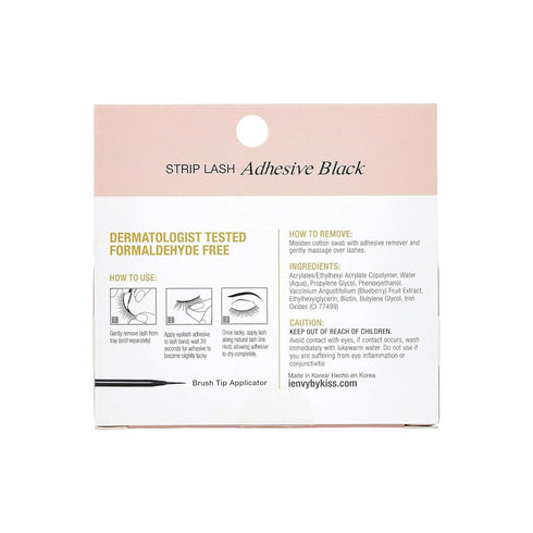 i•ENVY Waterproof Strip Lash Adhesive - Black, Latex FREE, Biotin Infused