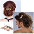 WILLBOND 8 Pieces Tortoise Shell Hair Barrettes, Automatic Cellulose Acetate Medium French Design Snap Clip