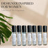 Mini Perfumed Body Oil Samples, Rollerball Fragrance Oil for Women, Travel Size Cologne, 2 pc