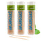 Preserve Toothpicks, Natural Mint Tea Tree Flavored for Fresh Breath, Sustainably Harvested Birch Wood - 3 Travel Cases