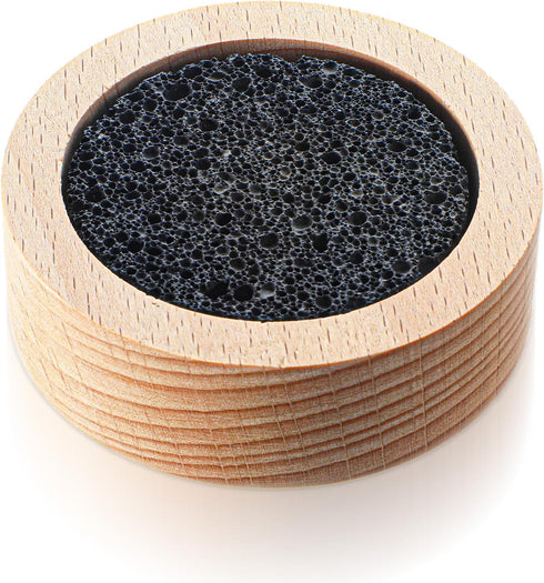 XLIUAX Lava Rock Diffuser, Sauna Accessories Small Lava Rock Diffuser with Natural Beechwood