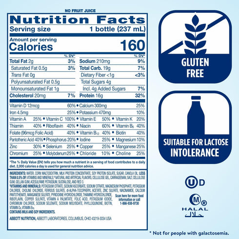 Ensure High Protein Nutritional Shake, 16g Protein, Meal Replacement, Strawberry, 8 Fl Oz (Pack of 24)