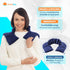 SunnyBay Microwave Heating Pad, Microwavable Heated Neck and Shoulder Wrap for Pain Relief, Blue