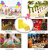 Striped and Polka Dot Paper Bags, Yellow Paper Lunch Bags for Wedding, Baby Shower, Birthday Party (50 PCS, 3.5 × 2.3 ×