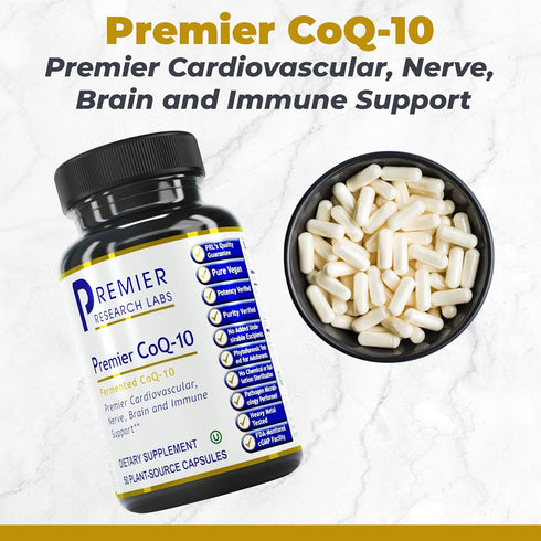 Premier Research Labs CoQ10, Coenzyme Q10 Supplement, 100mg Capsules, 60 Vegetarian Capsules