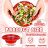 100 Pcs 12oz Red Disposable Plastic Bowls Dessert Cups Ice Cream Bowls Snack Bowls Salad Bowls Soup Bowls Food Serving Bowls for Party Favor Picnic by Lallisa
