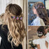 Sparkling Crystal Stone Braided Hair Clover Clips - 8 Pcs Hair Accessories for Thick and Thin Hair Styling