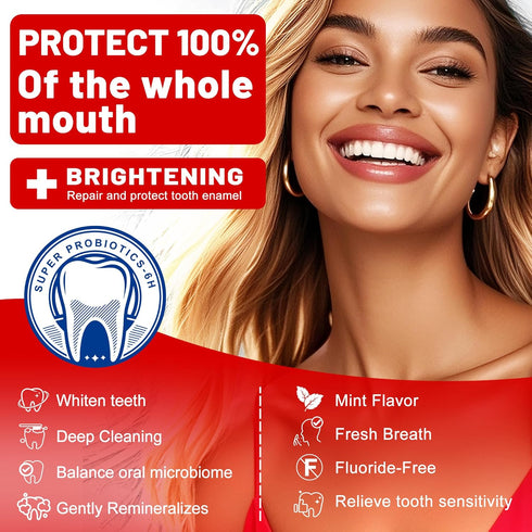 SP-6 SP-6 Toothpaste,6 (1) Woadee Hydroxyapatites Toothpaste, Probiotic Whitening Probiotics+Hydroxyapatites Formula