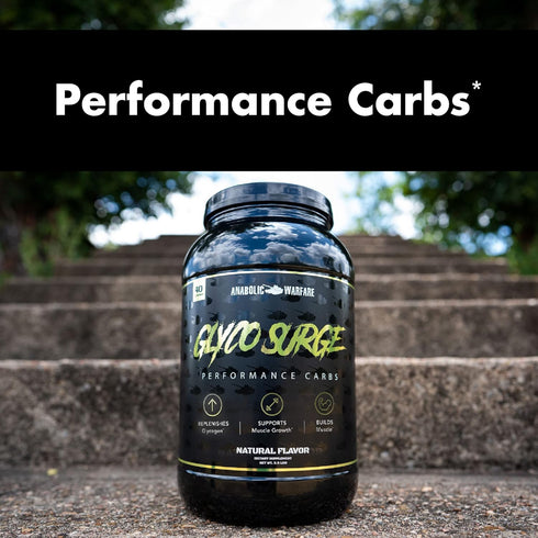 Anabolic Warfare Glyco Surge Glycogen Supplement, Natural Performance Carbs for Lean Muscle Growth, 40 Servings