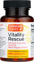 Vitality Rescue Omega 3 and Turmeric Supplement with Bioperine, CurcuWin 46X for Workout Recovery, Joint & Brain Health