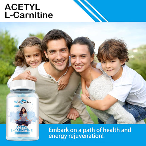 Acetyl L-Carnitine Gummies 1000 MG - Sugar Free L-Carnitine Supplement for Muscular Endurance