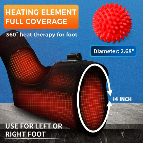 sticro Ankle Heating Pad for Achilles Tendonitis and Plantar Fasciitis Relief, Heated Ankle Brace Foot Heating Pad Wrap