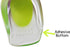 2 Pack KidSole Shock Absorbing Gel Heel Cups, Lightweight for Kids with Sensitive Heels, Green, Size 11-2