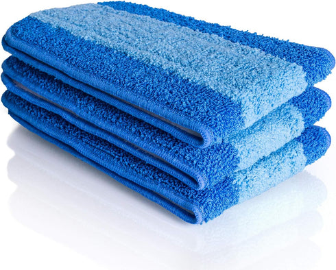 VanDuck Microfiber Mop Pads for Hardwood Floor Compatible with Bona Mop (3 Pack) - 18 Inch