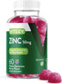 Zinc Gummies for Adults & Teens - 50mg Immune Health Support & Antioxidant - Vegan, Gelatin Free, Berry Flavored