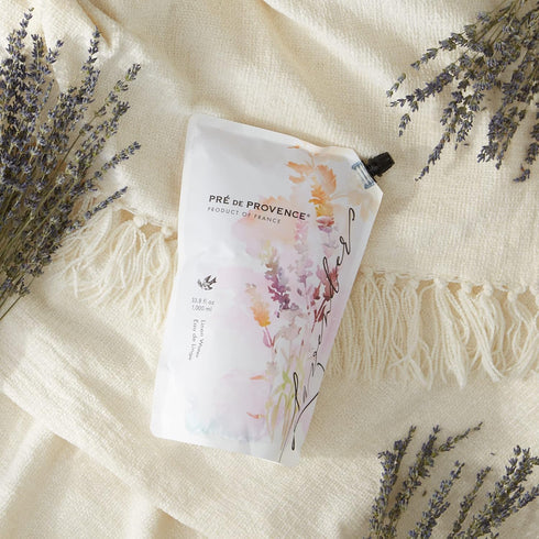 Pre de Provence Provincial Lavender Collection - 33.8 fl oz Linen Water Refill with Soft Calming Scent