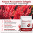 Xaarty 12mg, 4 120 Premium Astaxanthin Natural Antioxidant Supplement for Eye, Joint, Skin Health,Microalgae Source