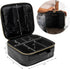 Not Made In China Makeup Bag Travel Organizer, Small Crocodile Cosmetic Case with Adjustable Dividers for Beauty Artists