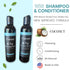 Wig Shampoo & Conditioner Set Cleaner Detangler for Synthetic and Natural Wigs, Coconut Scent