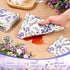 Homlouue 100PCS 3 Purple Lavender Floral Napkins, Ply Disposable Hand Towels for Bathroom, Floral Paper Napkins