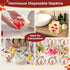 Homlouue 100PCS Watercolor Red Poppies Floral Napkins - 3 Ply Disposable Hand Towels for Bathroom Guest