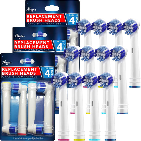 Replacement Toothbrush Heads Compatible with Oral B Braun, Pack of 12, Professional Electric Toothbrush Heads