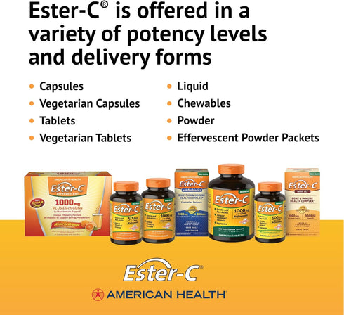 AMERICAN HEALTH ESTER C 500MG Chewable Tablets
