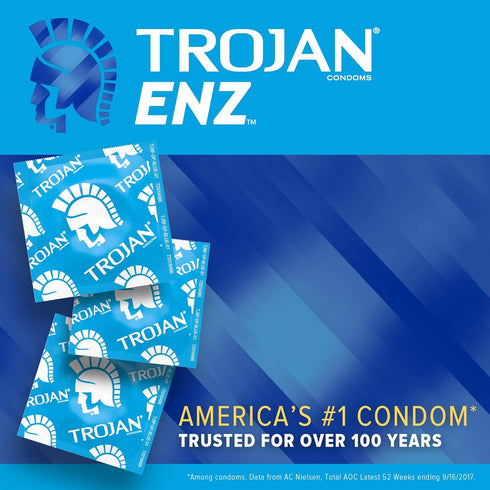 TROJAN 12 Count (Packaging ENZ Armor Spermicidal Lubricated Condoms - May Vary)