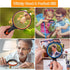 2PCS Upgrade 10X Magnifying Glass - Large Handheld Magnifier for Kids/Seniors Reading, 3 Inch Shatterproof Rubber Handle