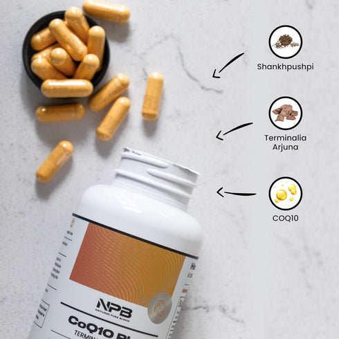 Nature's Pure Blend COQ10 Plus, Nutritional Supplements for Heart Health, Blood Pressure & Energy Support