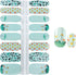 WOKOTO 5 Sheets Self-Adhesive Nail Art Polish Stickers with 1Pc Nail File