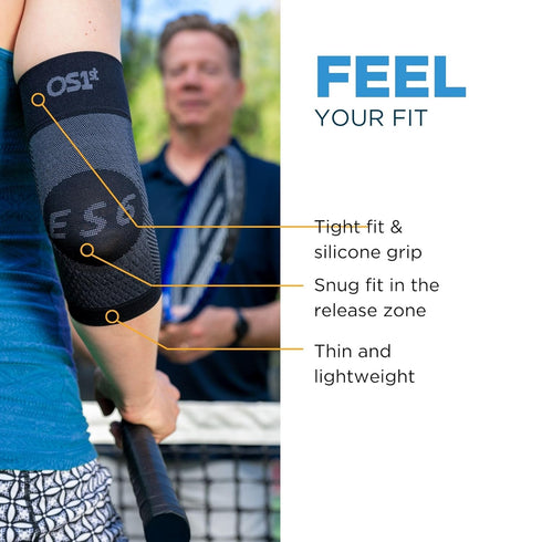 OrthoSleeve Tennis | Golfer's Elbow Brace for medial and lateral epicondylitis, tendonitis, and elbow pain
